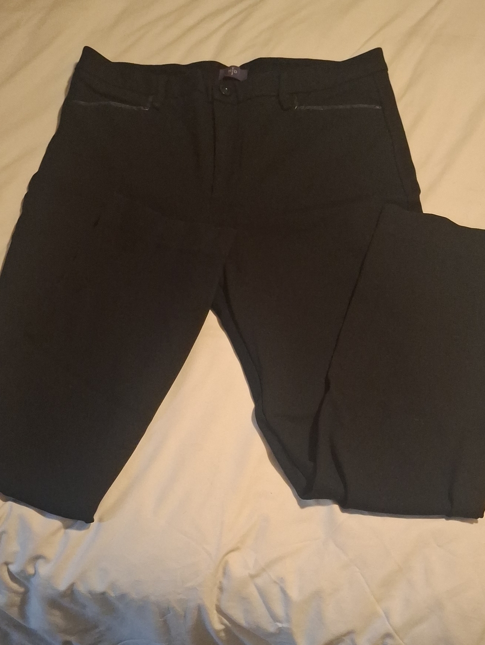 NYDJ Black Straight Leg Dress Pants